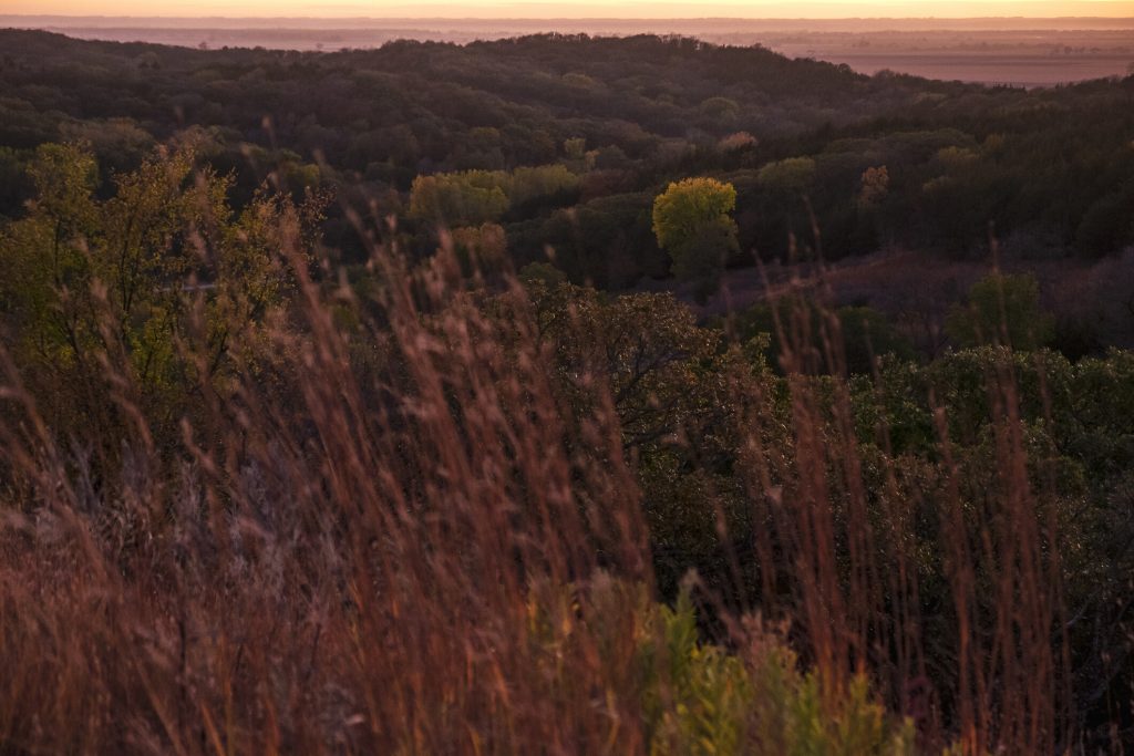 Iowa - Automne flamboyant aux Loess Hills