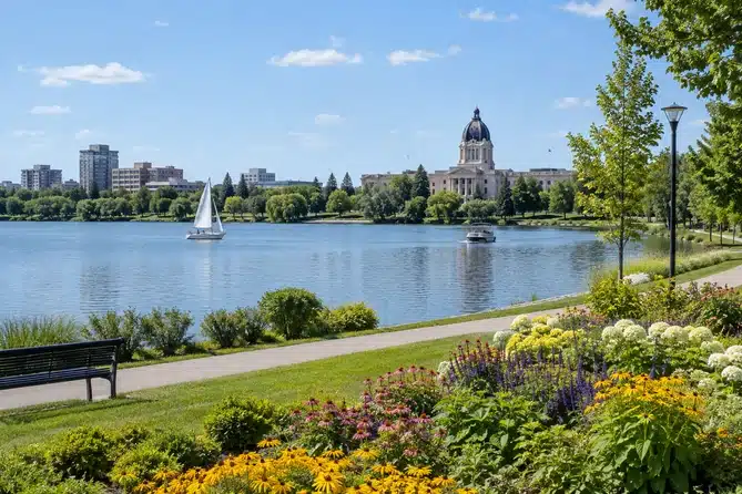 Wascana Lake et le Wascana Centre, à Regina