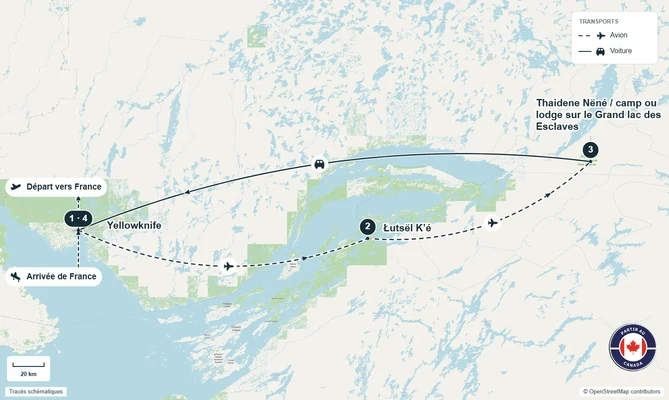 Carte de l’itinéraire