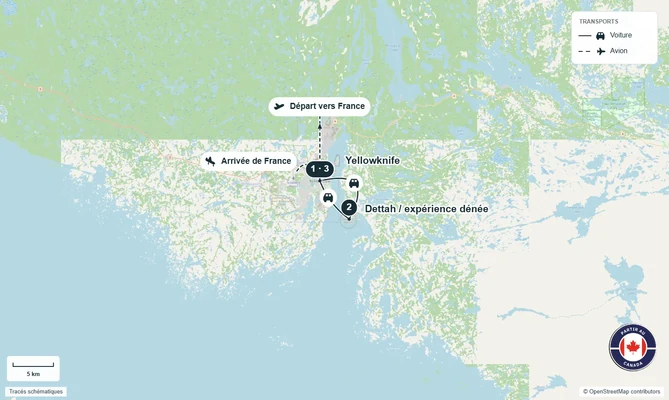 Carte de l’itinéraire
