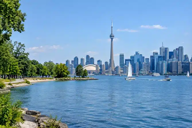 les îles de Toronto, vues depuis Centre Island