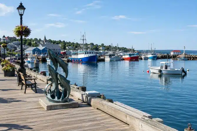 le front de mer de Digby et l’Admiral’s Walk