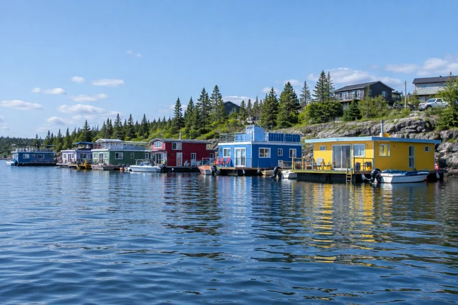 Houseboat Bay, dans Old Town à Yellowknife