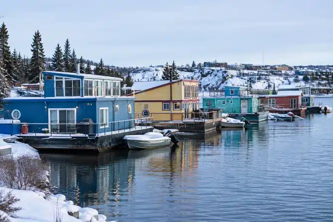 la baie des houseboats, à Yellowknife
